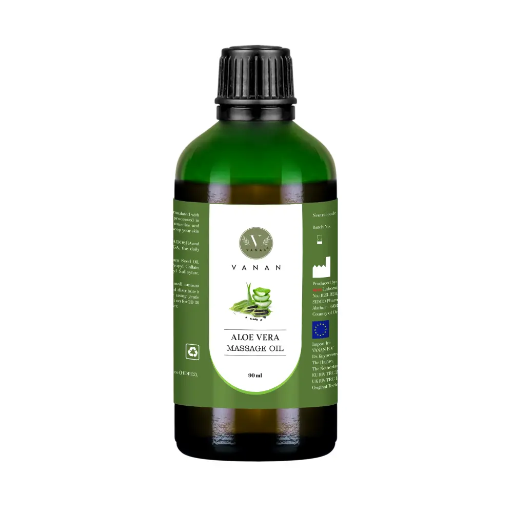 Feuchtigkeitsspendendes Massageöl mit Aloe Vera – 90 ml — Vanan