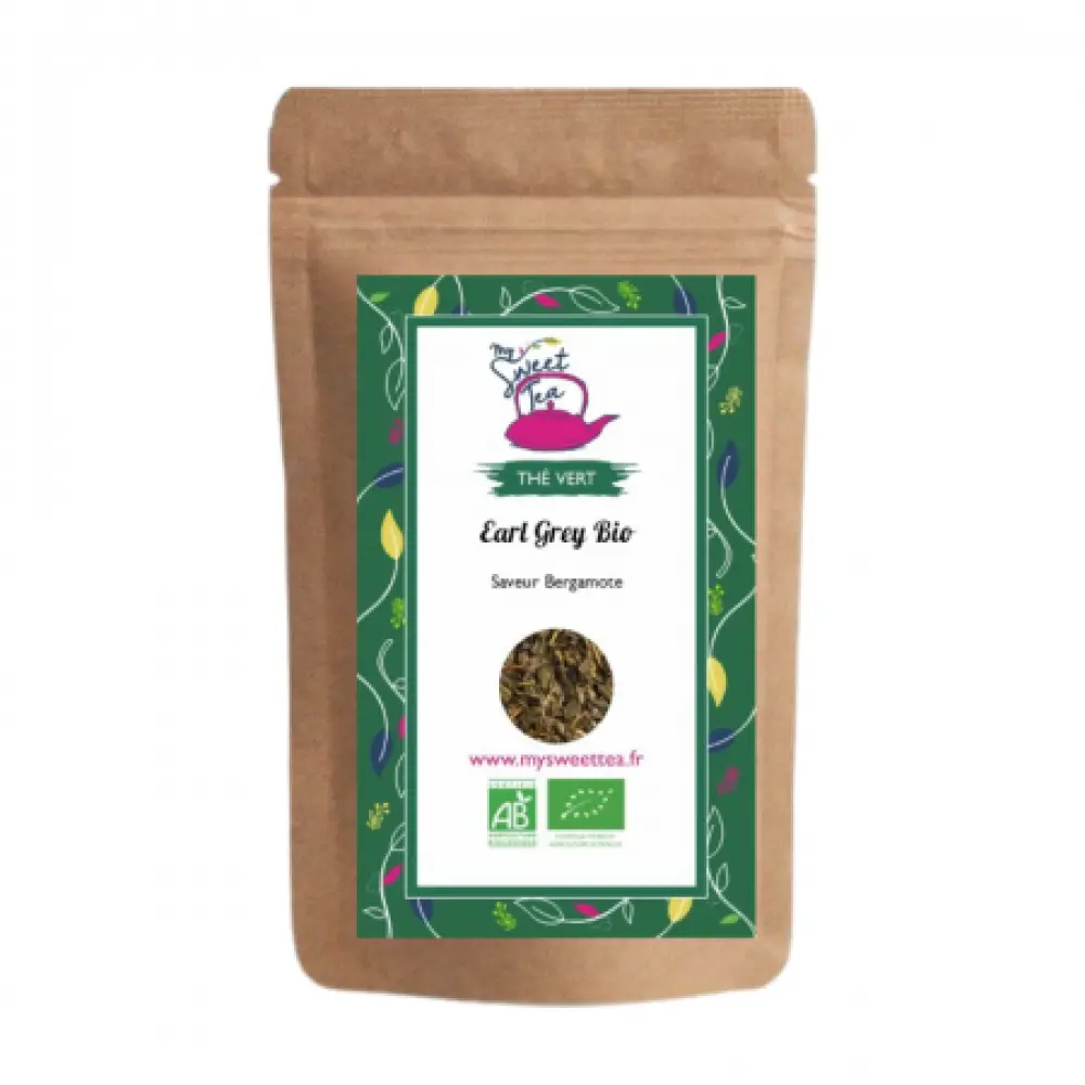 Earl Grey Vert Bio - Thé vert saveur bergamote — My Sweet Tea