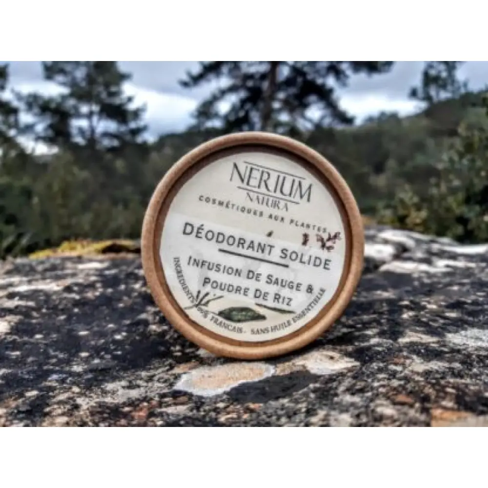 Déodorant solide naturel à la poudre de riz & infusion de sauge — Nerium Natura