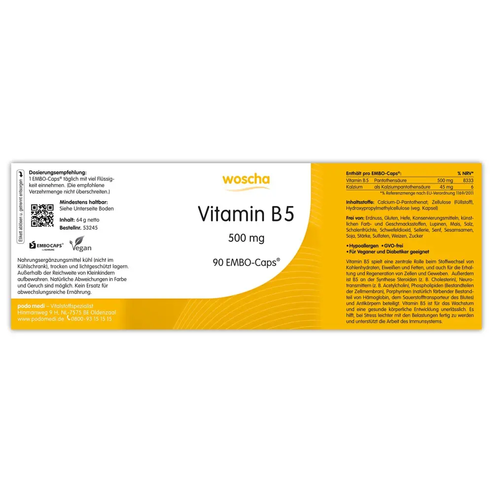 WOSCHA Vitamine B-5 — woscha