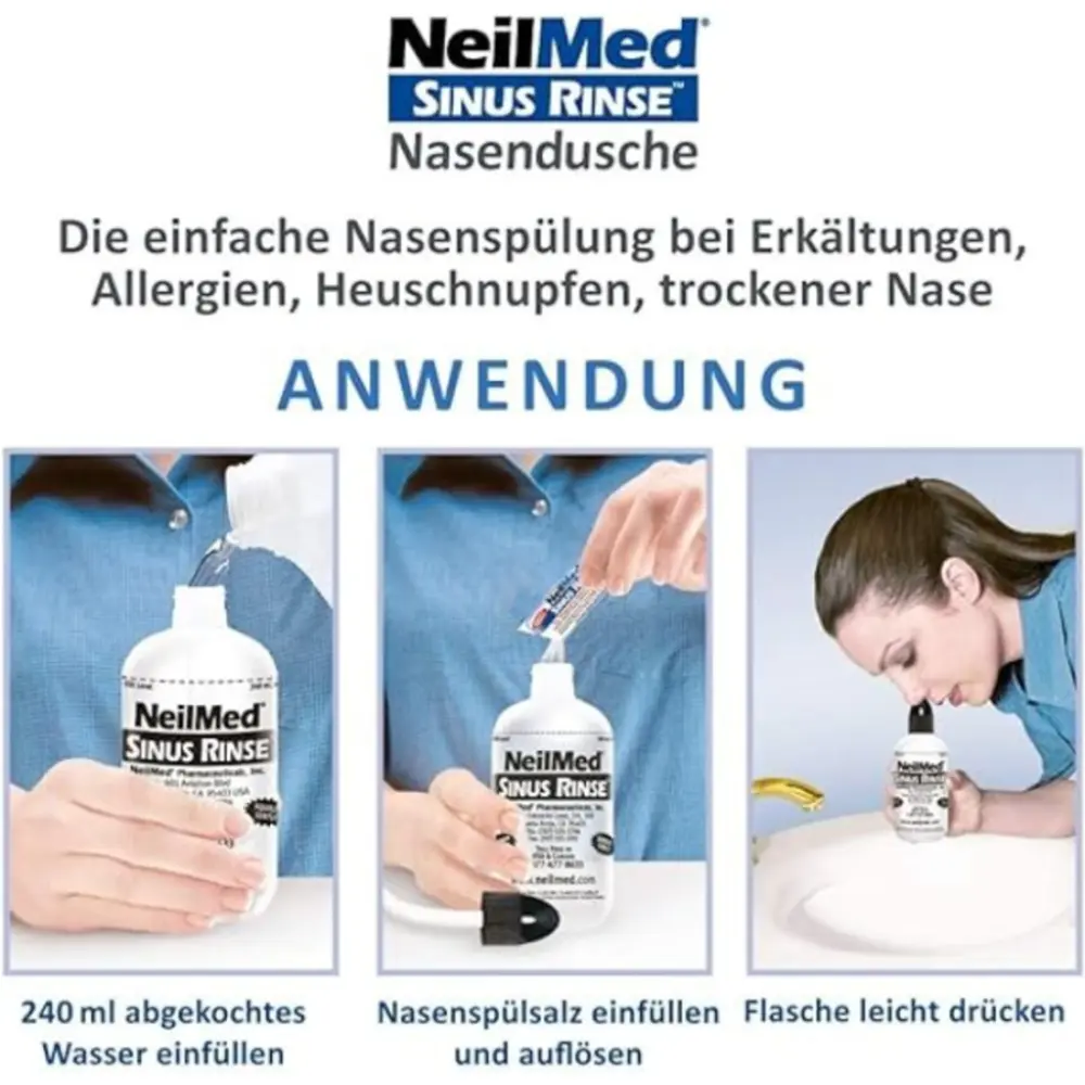 Forte-Set - Nasendusche & hypertonisches Nasenspülsalz — NeilMed®