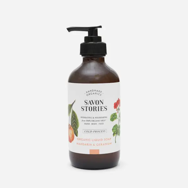 Savon liquide bio Mandarine & Géranium