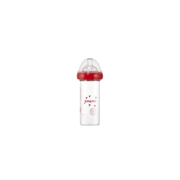 Biberon S en verre 240 ml - Amour