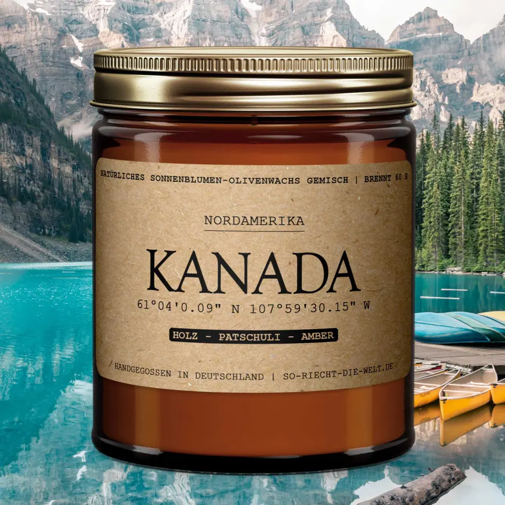 Bougie parfumée Canada - Bois | Patchouli | ambre — So riecht die Welt