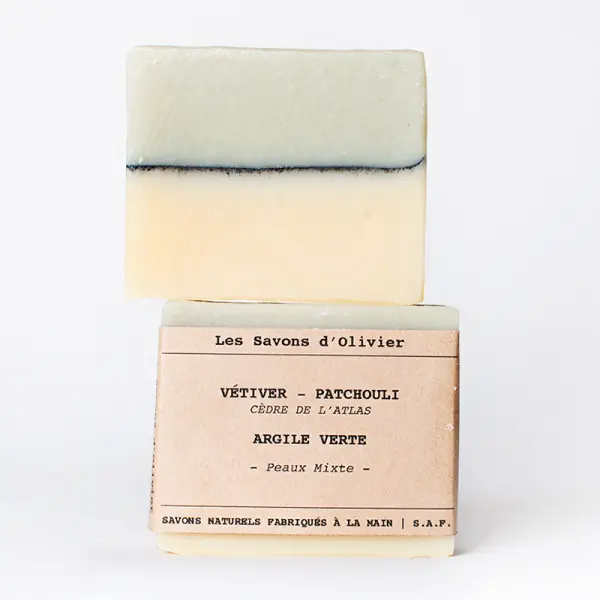 Savon N° 40 - Vétiver, Patchouli, Cèdre de l'Atlas & Argile Verte