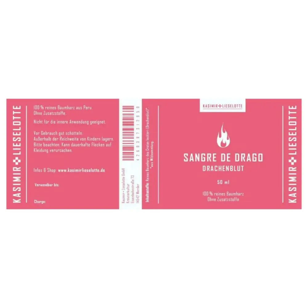 Sang de Dragon 50 ml — Kasimir + Lieselotte