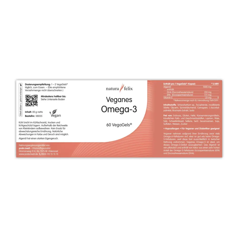 natura felix Veganes Omega-3 — woscha