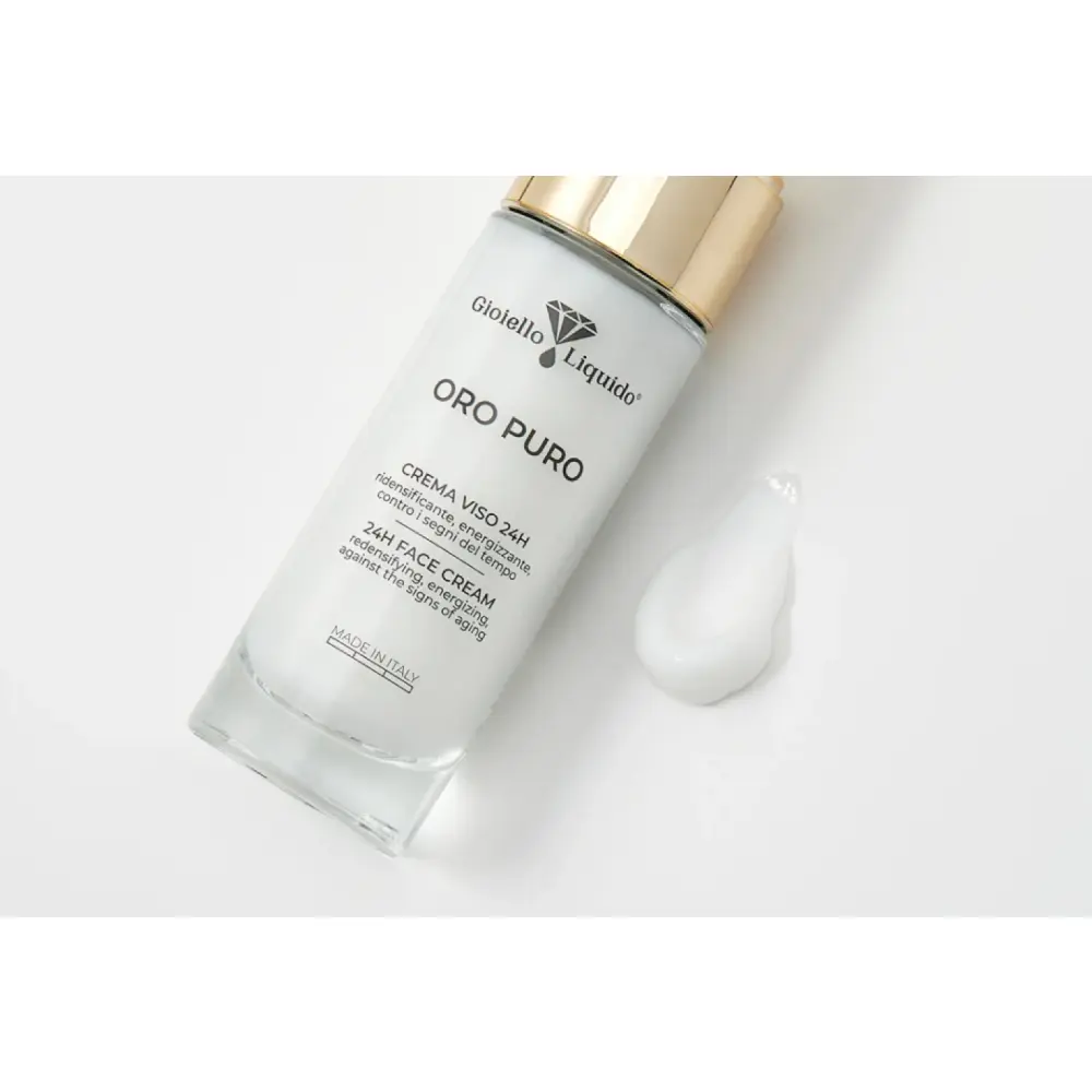 Kit de soins anti-âge Oro Puro - Crème visage 24H + Sérum Miracle Roll-on Or Pur — Gioiello Liquido