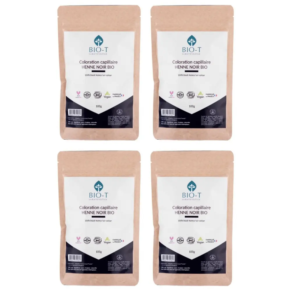 Henné noir indigo bio - Lot de 4 — Bio-T