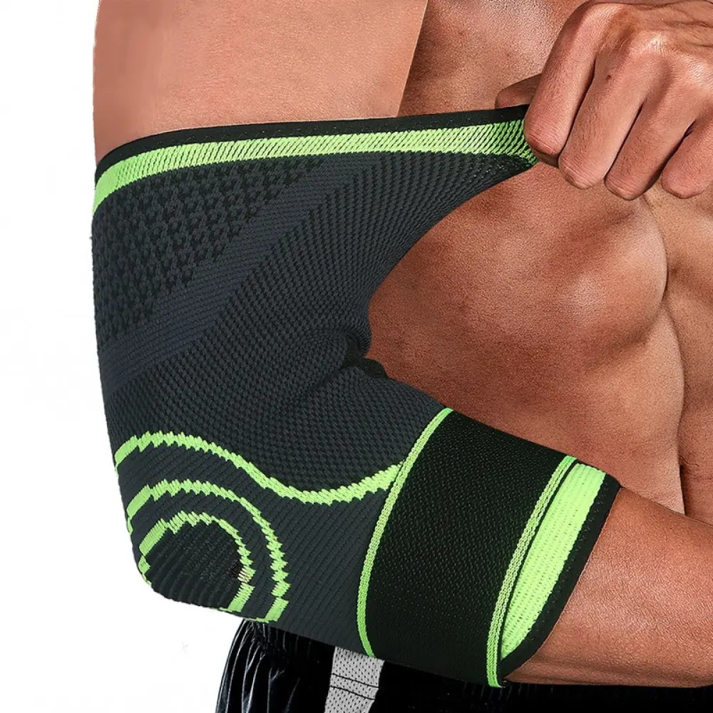 Ellenbogenbandage An Sport - Grün - XL — BandagenPlus