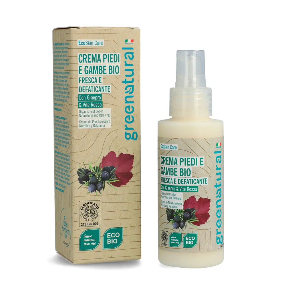 Crema Piedi e Gambe Bio Fresca e Defaticante — greenatural