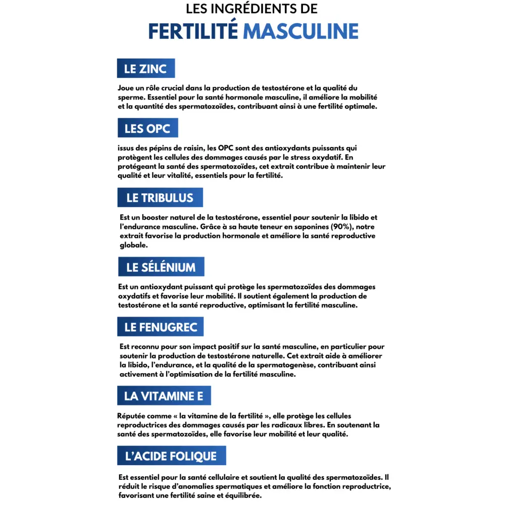 FERTILIDAD MASCULINA - 120 CÁPSULAS — Nutrition Pro
