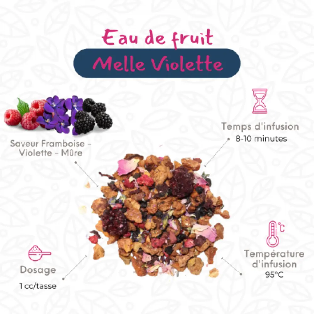 Mlle Violette - Eau de fruit Violette & Fruits Rouges — My Sweet Tea