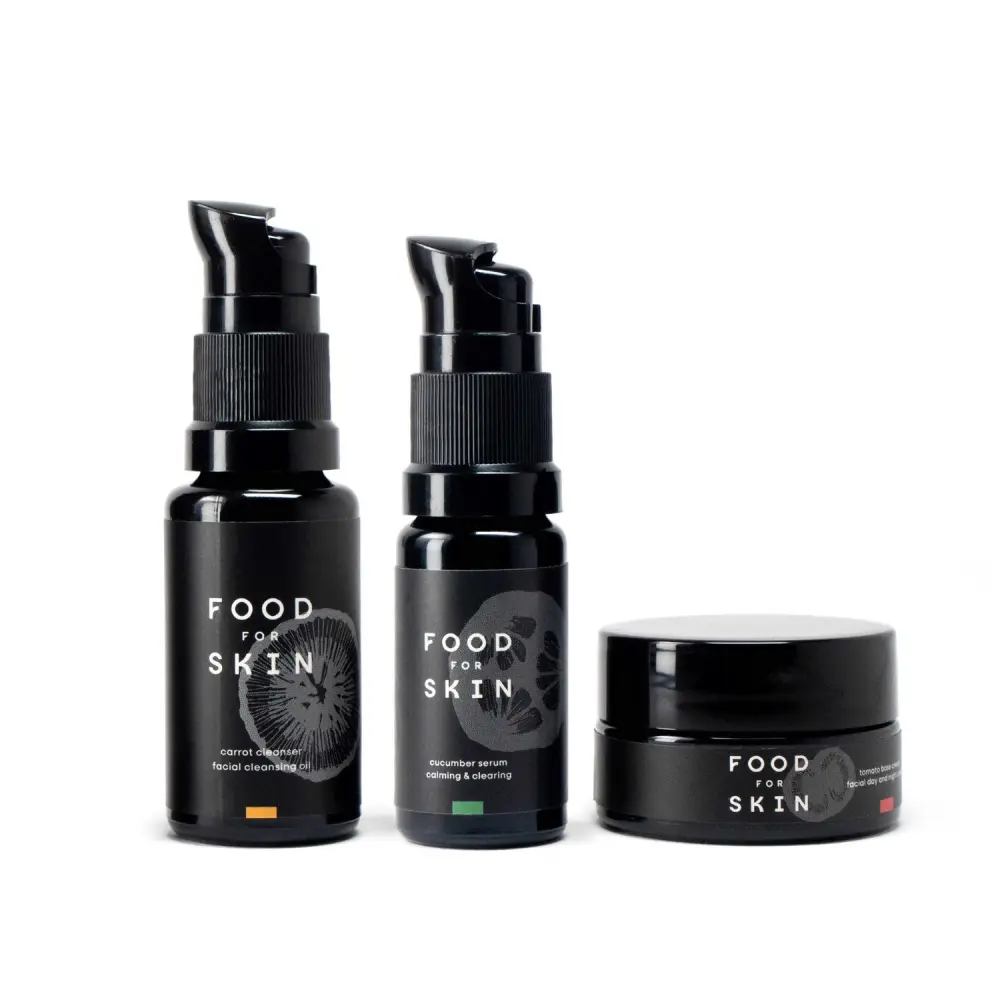Probierset Cucumber - Beruhigend - Cleanser, Cream, Serum — Food for Skin