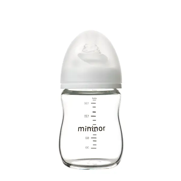 Biberon in Vetro Borosilicatato 160ml con Tettarella in Silicone - 160unità