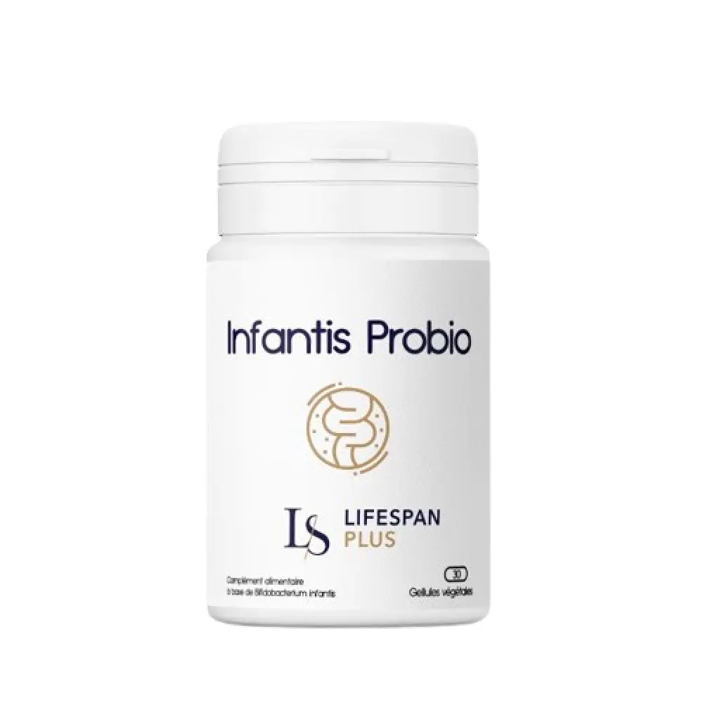 Infantis Probio, probiotique M-63, 30 gélules — LifeSpan Plus