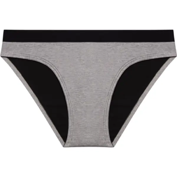 Menstruationsslip Billie - Grau meliert - M