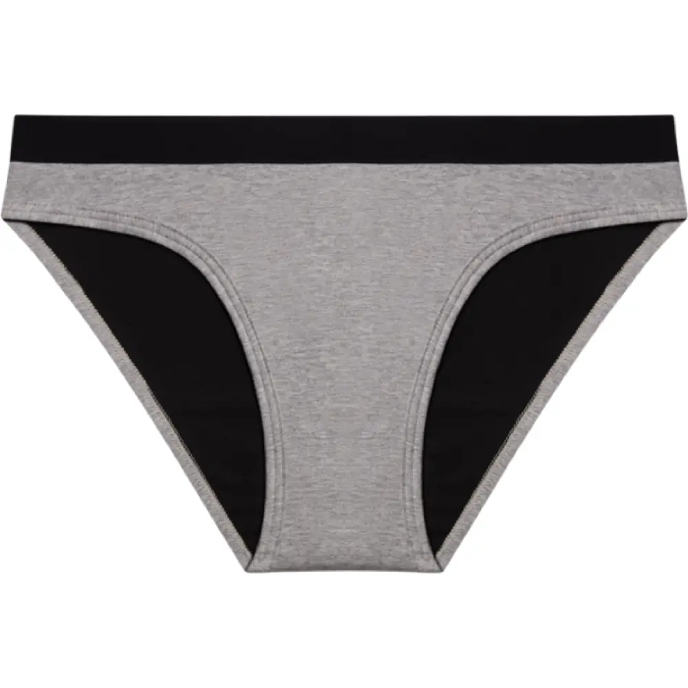 Menstruationsslip Billie - Grau meliert - M — My Holy