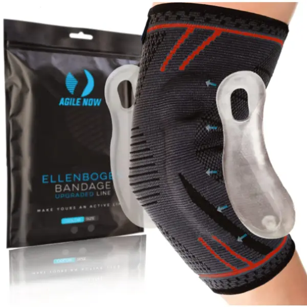 Ellenbogenbandage Upgraded Rot - L