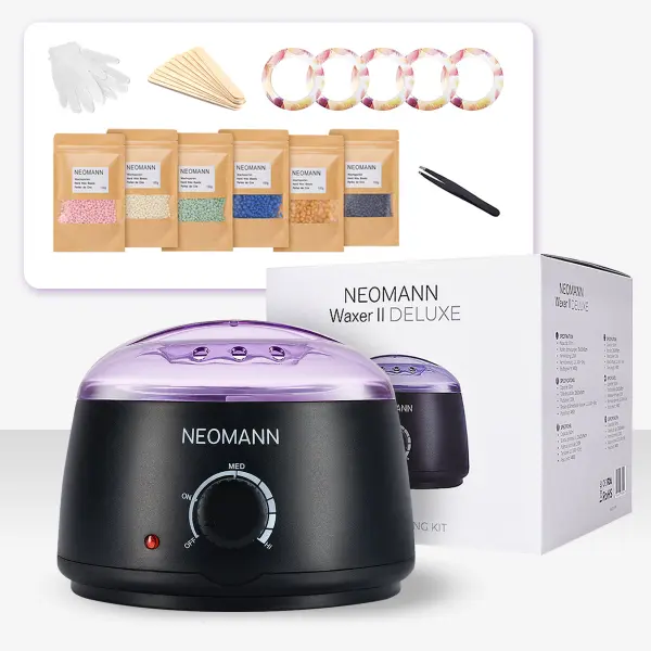 NEOMANN Deluxe Heißwachsset mit 600g Wachsperlen