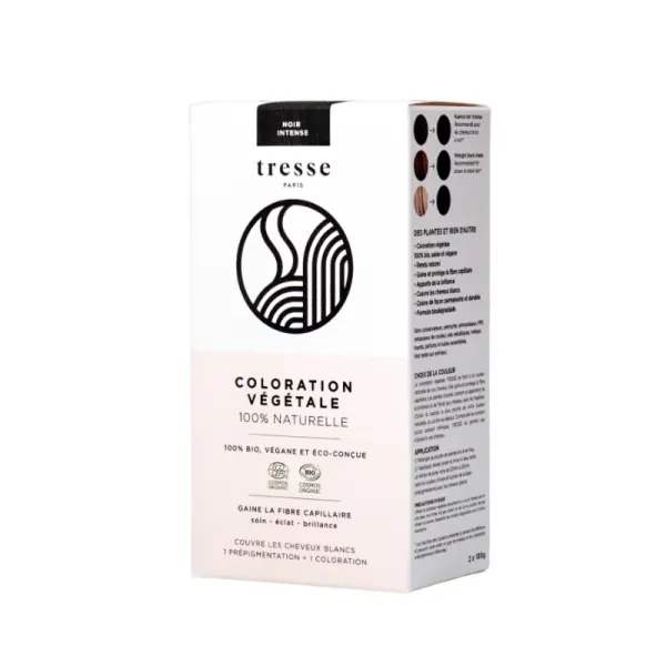 Pflanzenhaarfarbe Intensiv Schwarz 100% BIO - 2x100g