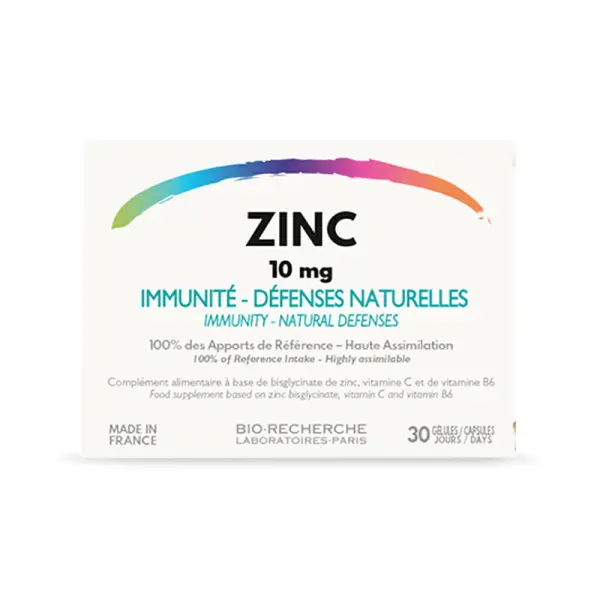Zinc - 10mg - Immunité et défenses naturelles