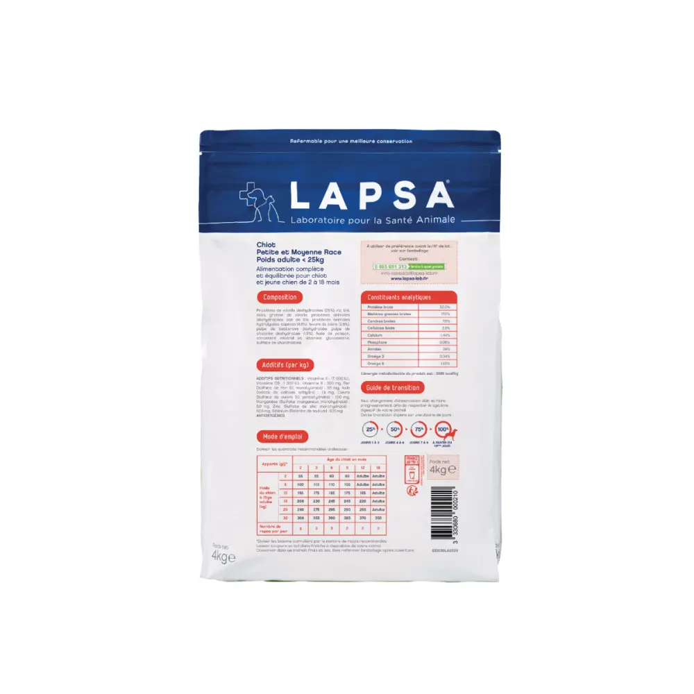 Hundefutter Welpe Integral - Kleine und mittlere Rassen — LAPSA