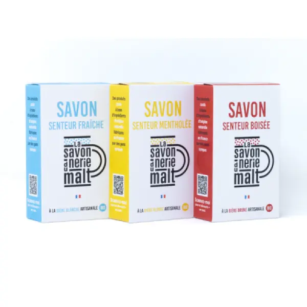 Pack 3 savons à la bière artisanale Bio