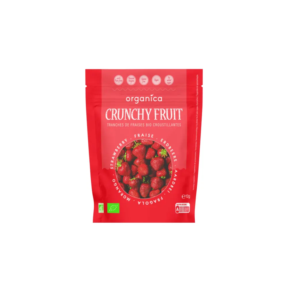 Fraise bio lyophilisée - Crunchy Fruit — Organica Crunchy Fruit