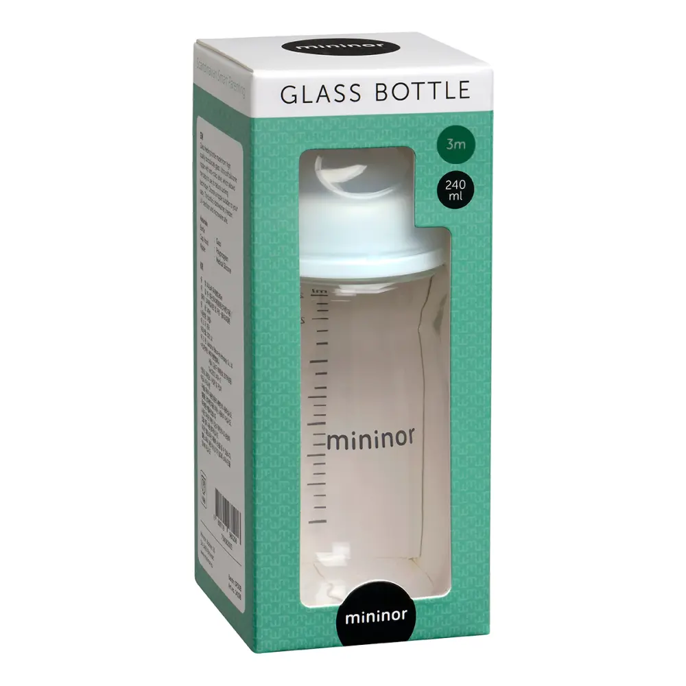 Babyflasche Glass 240ml 3m — Mininor
