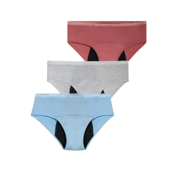 Ayub - 3 Culottes Menstruelles - Flux Abondant - Taille: 17, L