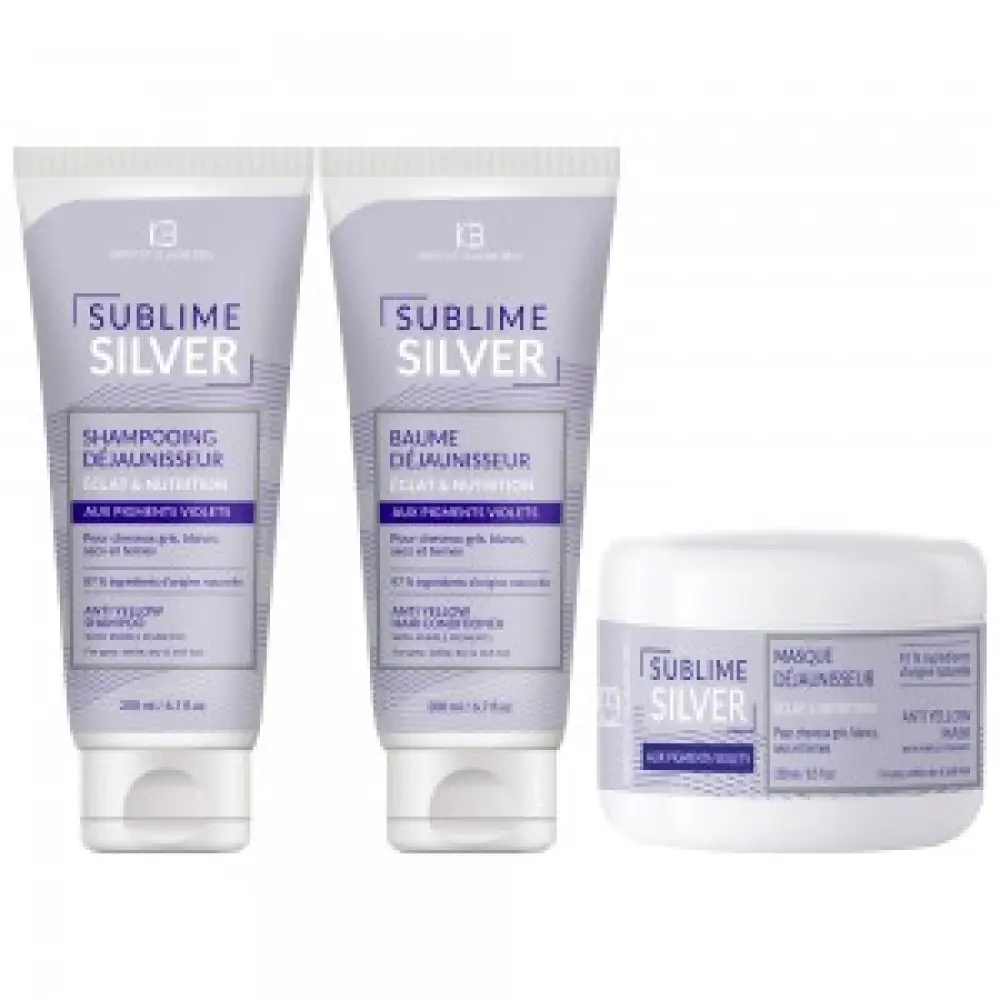 Sublime Silver - Pflegeroutine - Silbershampoo + Silberspülung + Silberhaarmaske — Institut Claude Bell