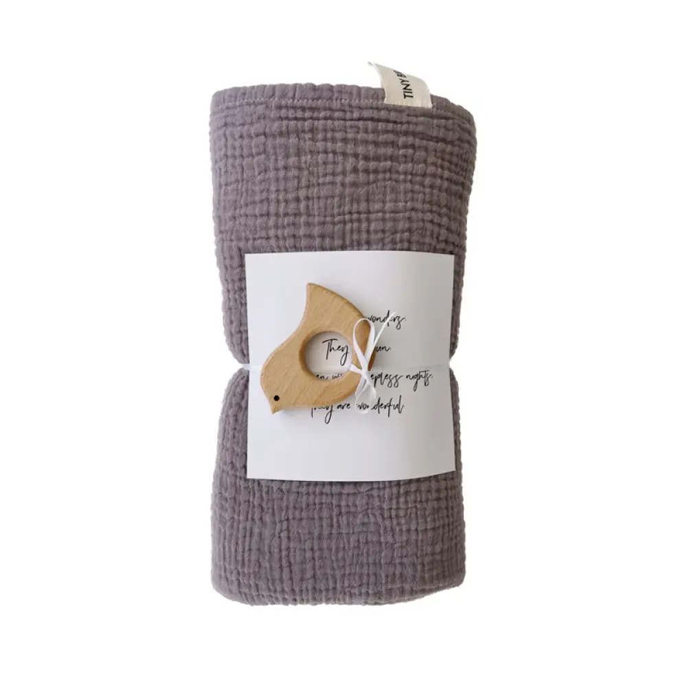 Musselintuch Birdie Lavender — TINY BIRDS