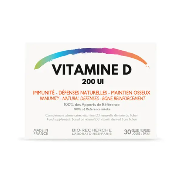 Vitamine D - Complément alimentaire - Immunité et défenses naturelles - Maintien Osseux