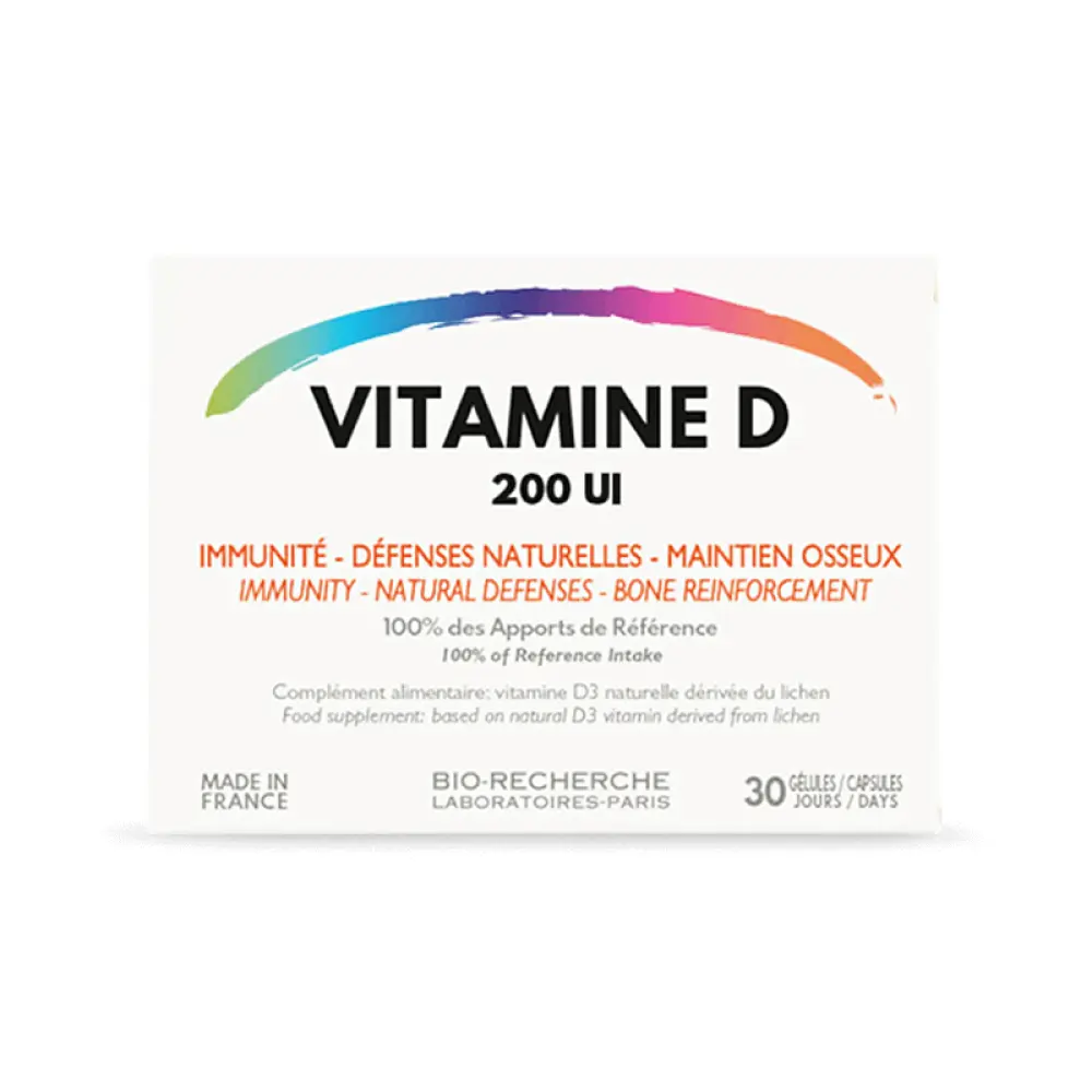 Vitamine D - Complément alimentaire - Immunité et défenses naturelles - Maintien Osseux — Bio-Recherche