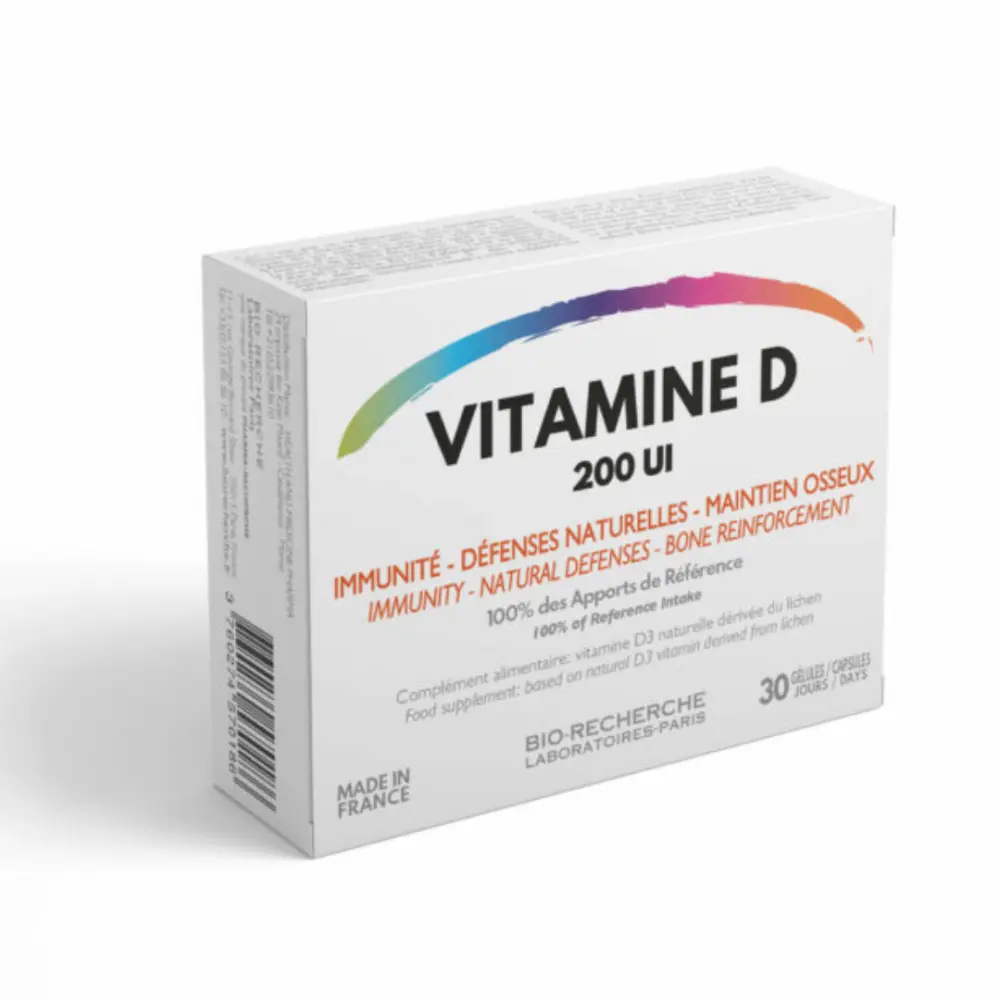 Vitamine D - Complément alimentaire - Immunité et défenses naturelles - Maintien Osseux — Bio-Recherche