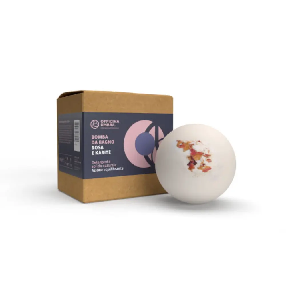 Entspannungs-Badebombe mit Rose und Sheabutter — Bioteko
