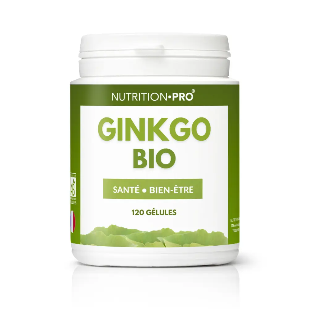 Ginkgo Biloba Bio - 120 Cápsulas para la Memoria y la Circulación — Nutrition Pro