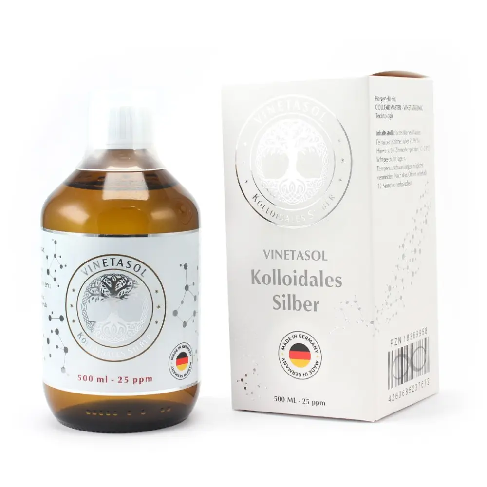 VINETASOL KOLLOIDALES SILBER - 25ppm — Nanodis
