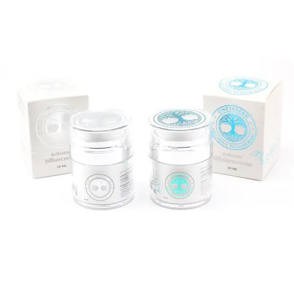 VINETADERM-Spezial! Im Set Kolloidale Silbercreme 30ml + Kolloidale Siliziumcreme 30ml