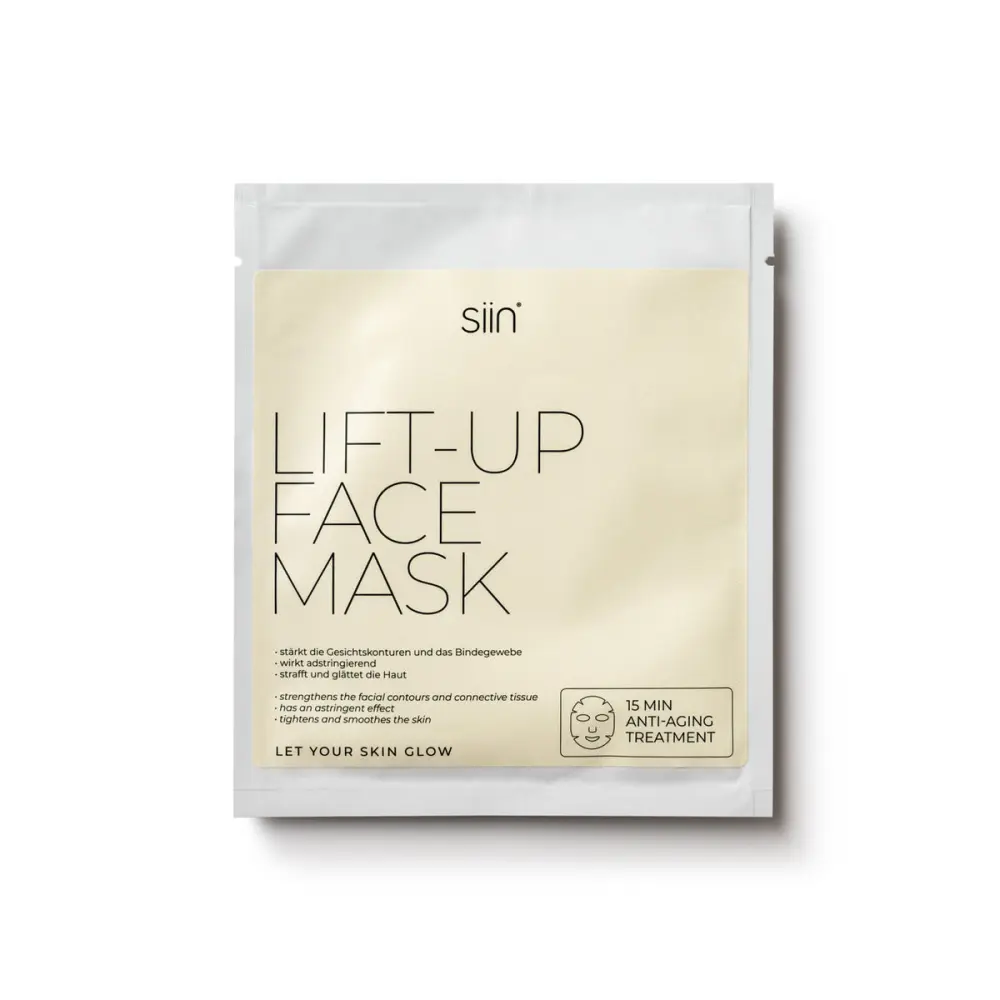 FACE MASK LIFT-UP. Stärkt die Gesichtskonturen. 5 Stück in Einer Box. — siin
