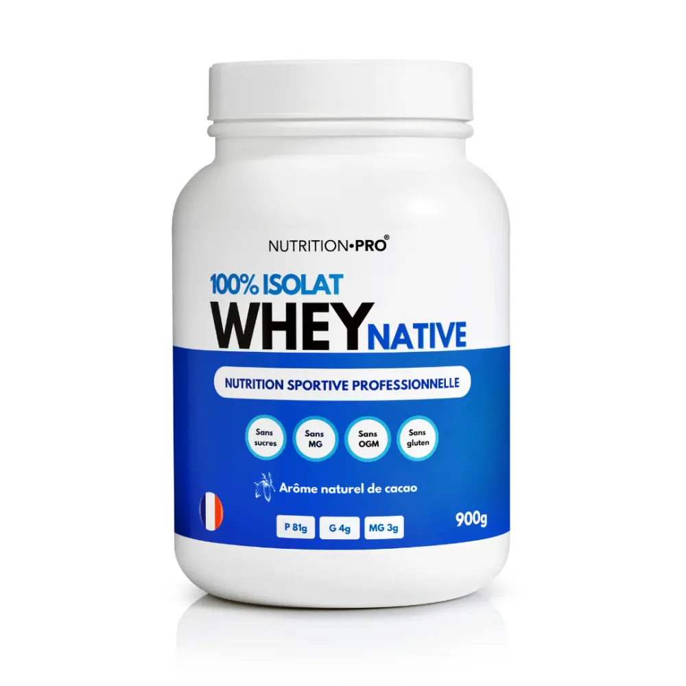 Whey native isolat Cacao - Protéine de lait — Nutrition Pro