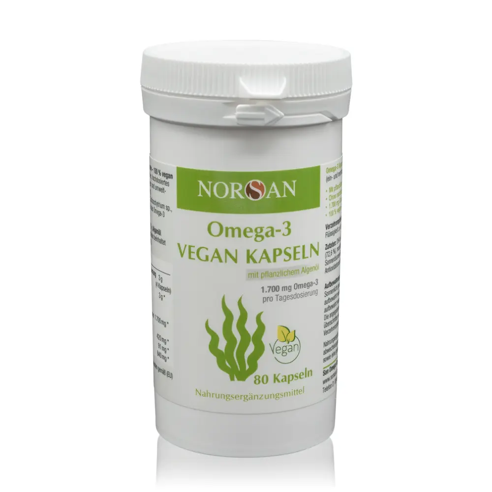 Oméga 3 vegan huile d'algue 1700 mg - 80 capsules — Norsan