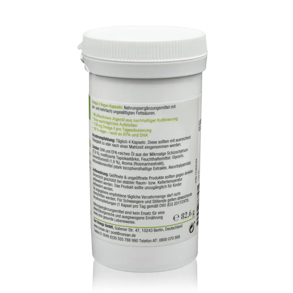 Oméga 3 vegan huile d'algue 1700 mg - 80 capsules — Norsan