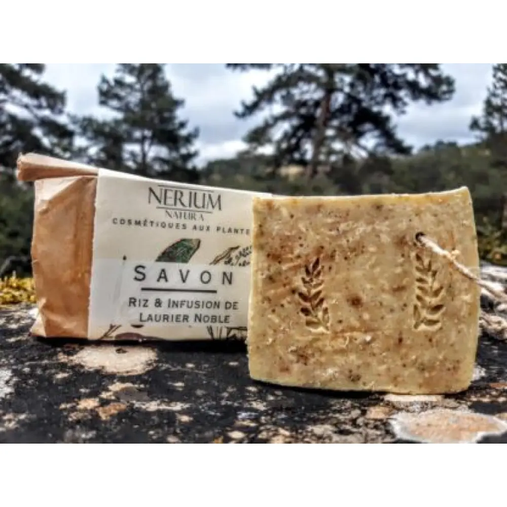 Savon naturel au riz et infusion de laurier – Douceur & fraîcheur — Nerium Natura