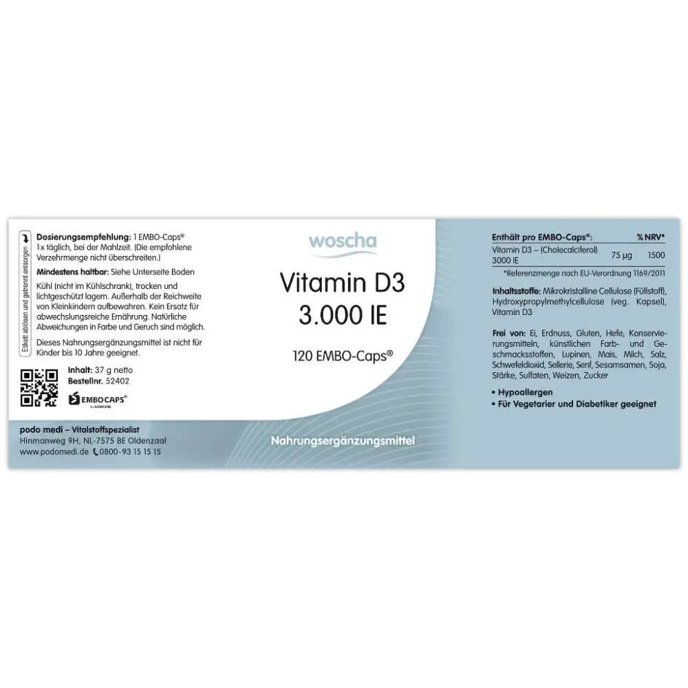 WOSCHA Vitamin D3 — woscha
