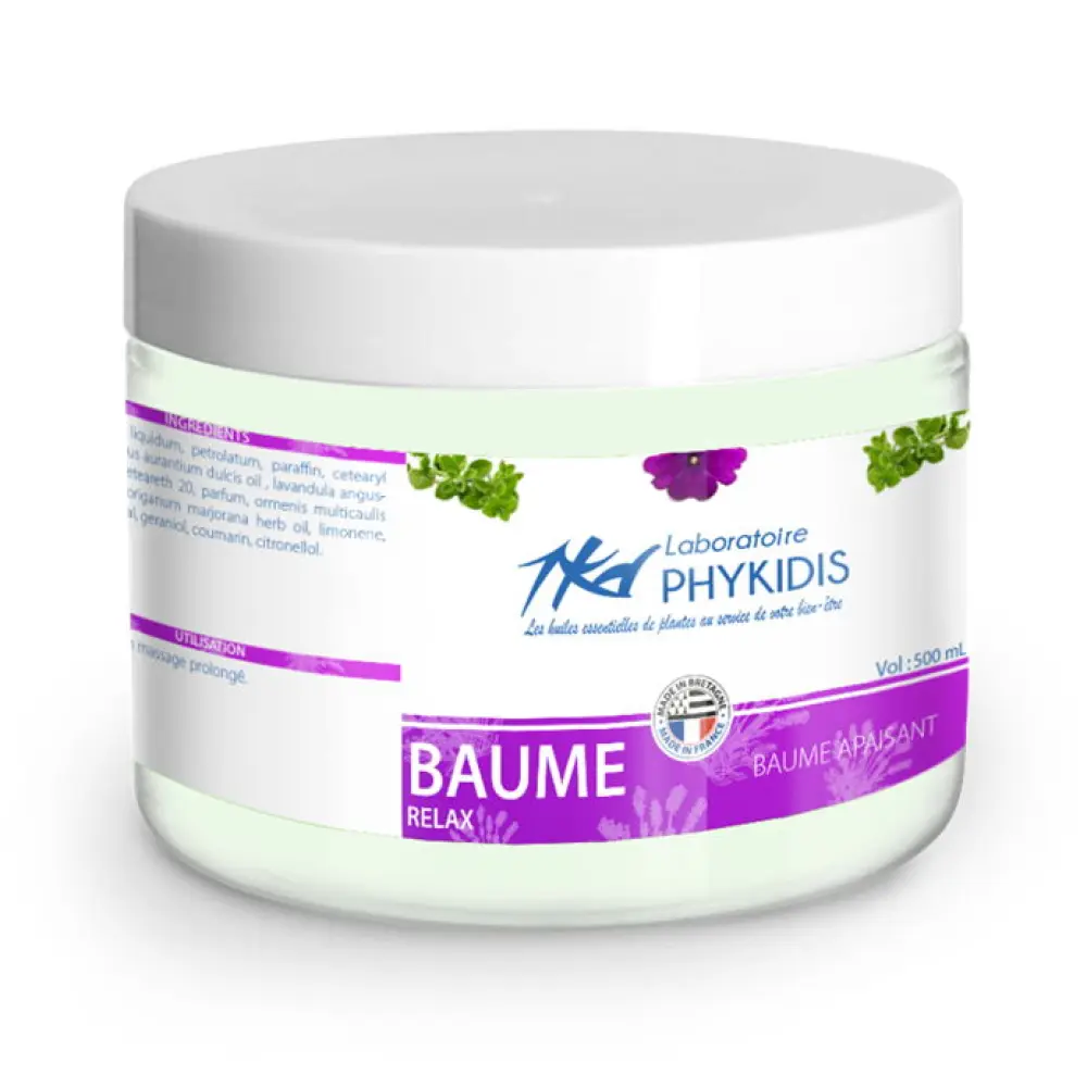 Baume Relaxant, baume de massage — Laboratoire Phykidis