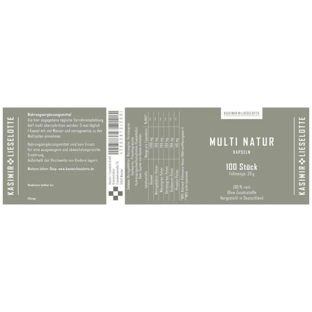Multi Natur Kapseln — Kasimir + Lieselotte