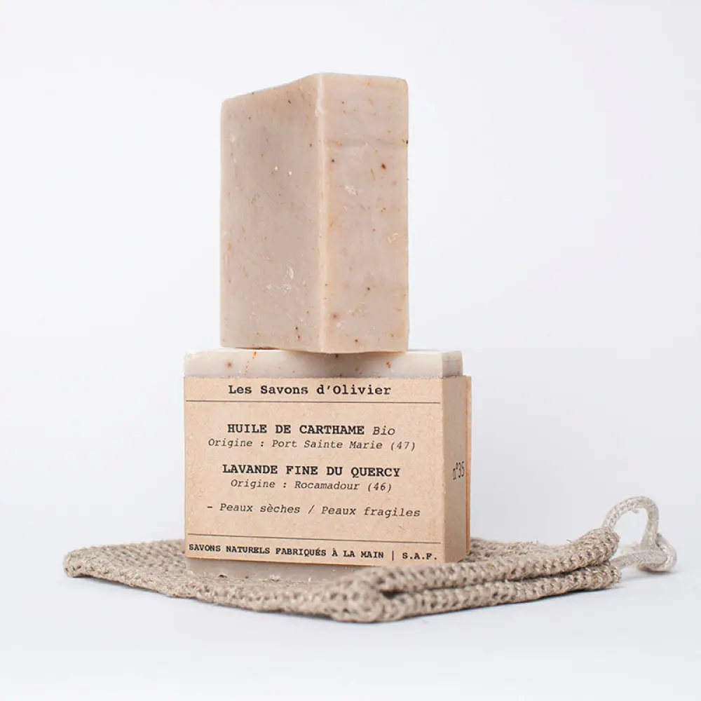 Savon N° 35 - Huile de Carthame & Lavande Fine du Quercy — Les Savons d'Olivier