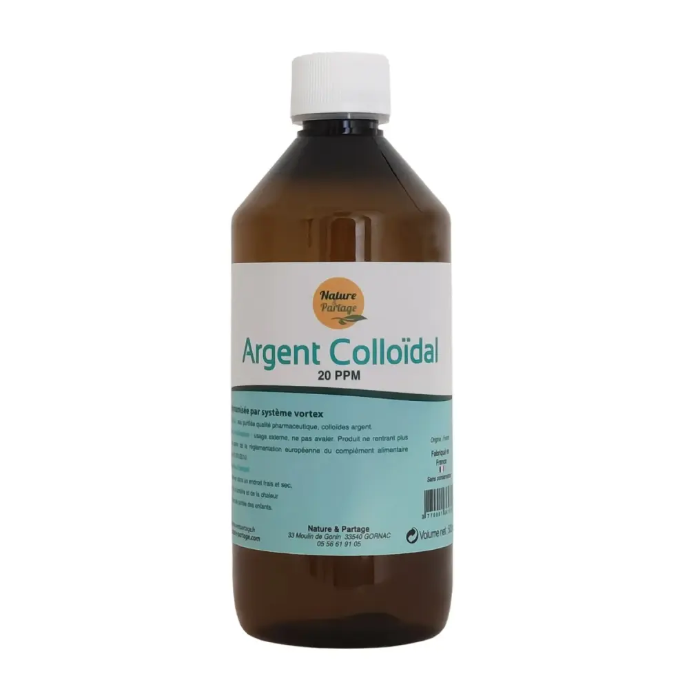 Argent colloïdal 20 ppm — Nature & Partage